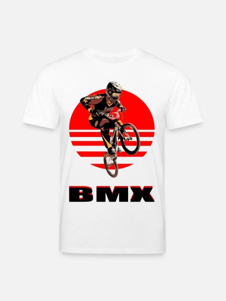 BMX Bike - Stanley/Stella CREATOR Unisex Organic T-Shirt - white