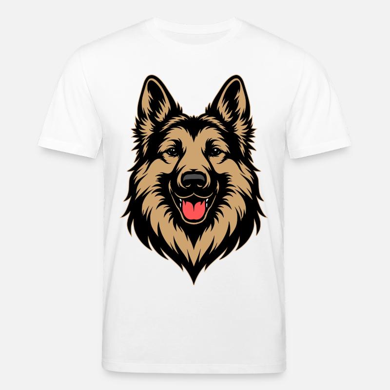 Deutscher Schäferhund Design - Stanley/Stella Unisex Bio-T-Shirt CREATOR  - Weiß