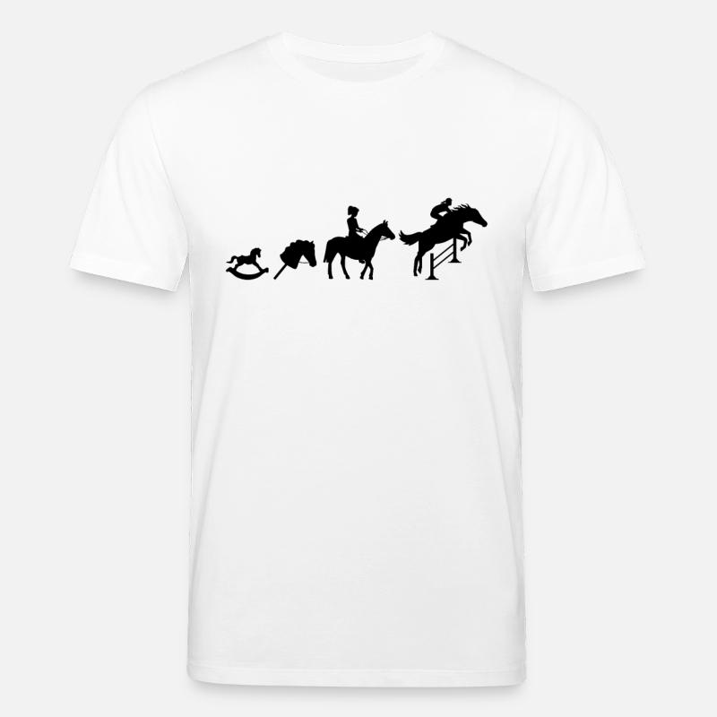 Evolution Jumping Riders - Stanley/Stella CREATOR Unisex Organic T-Shirt - white