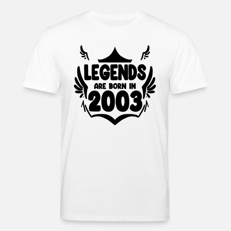 2003 - Né en 2003 - T-shirt bio CREATOR Stanley/Stella Unisexe - blanc