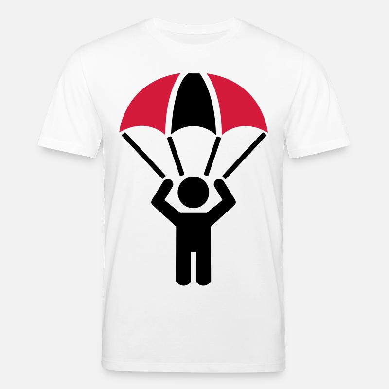Fallschirm - Stanley/Stella Unisex Bio-T-Shirt CREATOR - Weiß