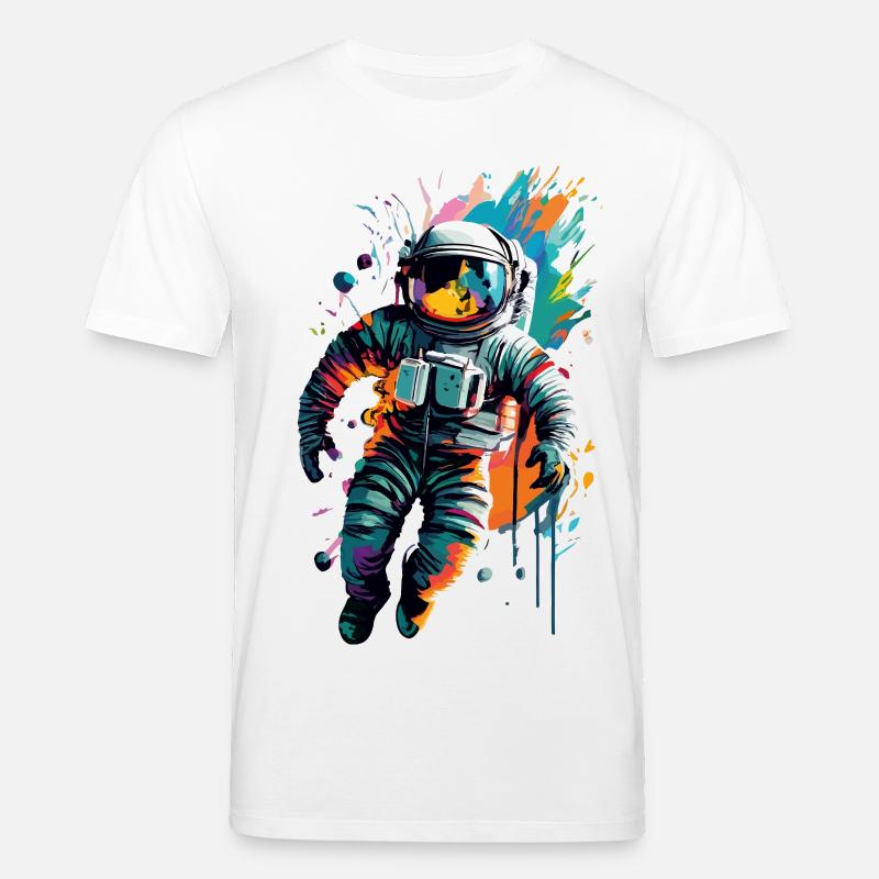 Astronaute dans l’espace spatial - Astronaut Space - T-shirt bio CREATOR Stanley/Stella Unisexe - blanc