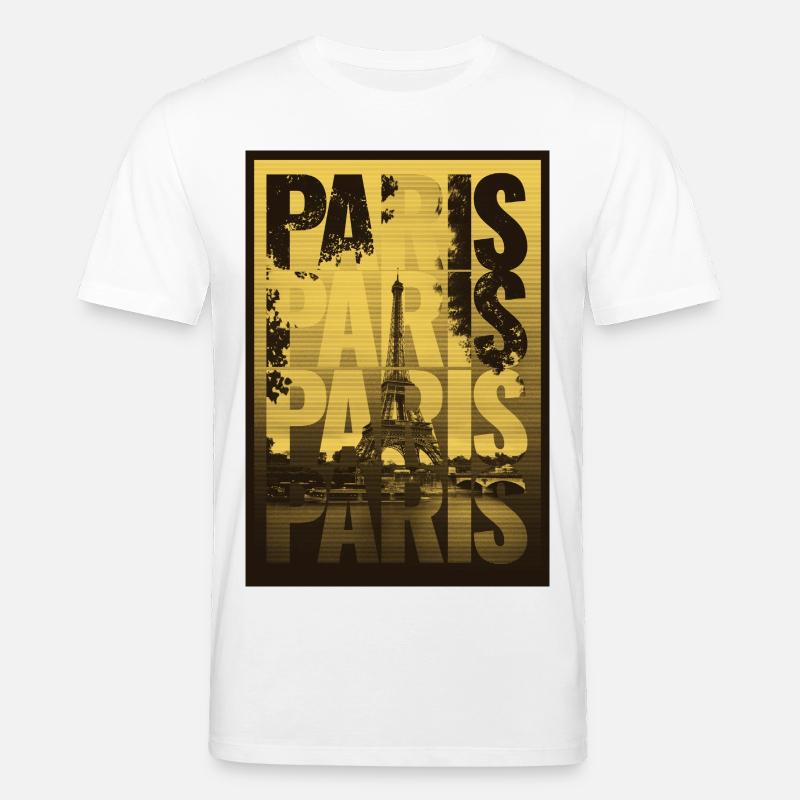 Paris Ville de l’Amour – Tour Eiffel - T-shirt bio CREATOR Stanley/Stella Unisexe - blanc