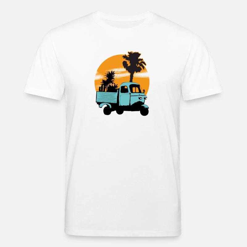 Dreirad sunset - Stanley/Stella Unisex Bio-T-Shirt CREATOR  - Weiß