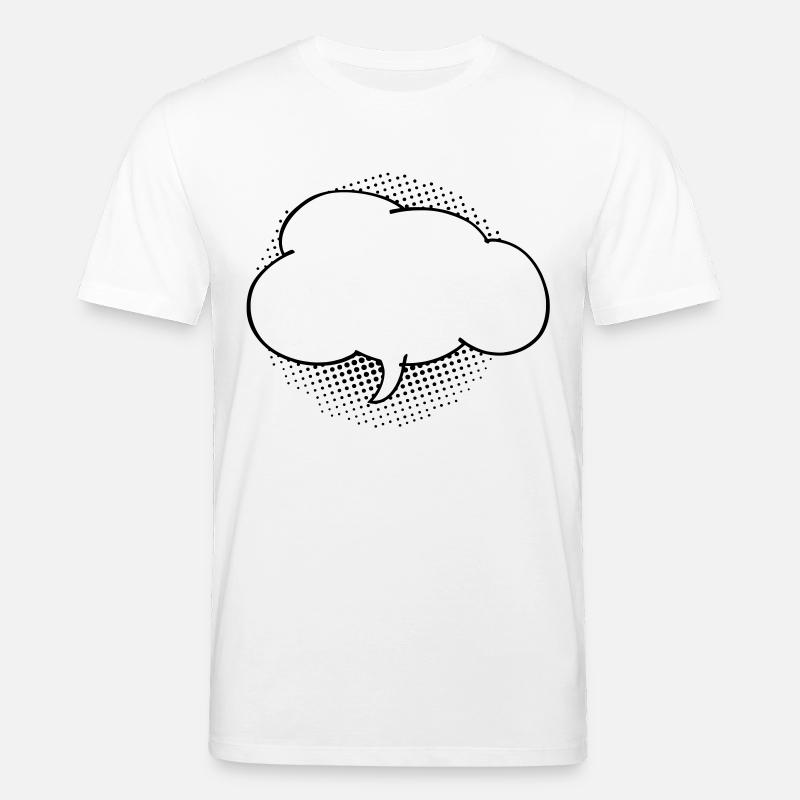 Sprechblase Wolke - Stanley/Stella Unisex Bio-T-Shirt CREATOR  - Weiß