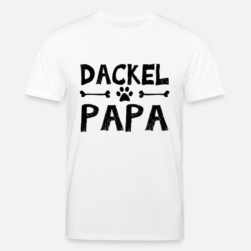 Dackel Vater - Stanley/Stella Unisex Bio-T-Shirt CREATOR  - Weiß