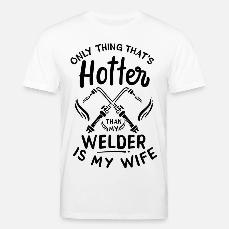 Schweißer Ehemann - Stanley/Stella Unisex Bio-T-Shirt CREATOR  - Weiß