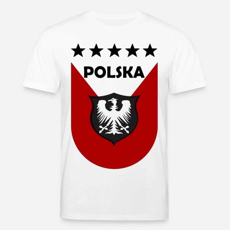 Polnisches Wappen Shield Design - Stanley/Stella Unisex Bio-T-Shirt CREATOR - Weiß