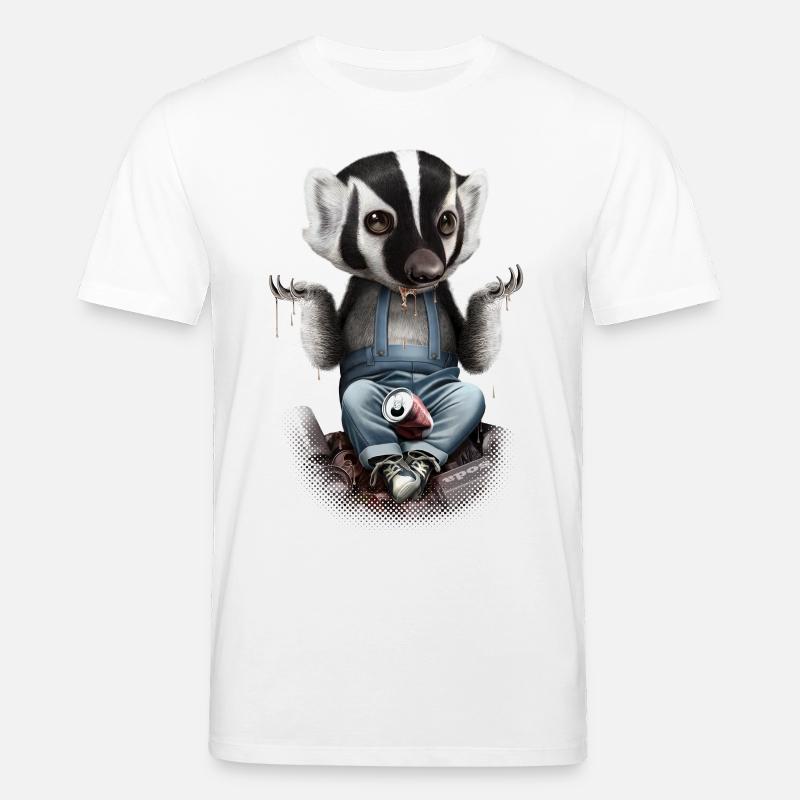 HONIGDACHS SORGEN NICHT - Stanley/Stella Unisex Bio-T-Shirt CREATOR  - Weiß