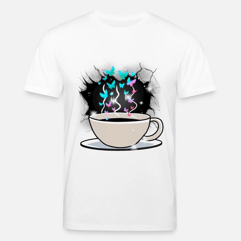 Kaffee Kaffeetasse Koffein - Stanley/Stella Unisex Bio-T-Shirt CREATOR  - Weiß