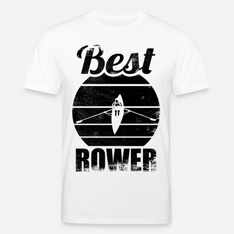 Bester Ruderer - Stanley/Stella Unisex Bio-T-Shirt CREATOR  - Weiß