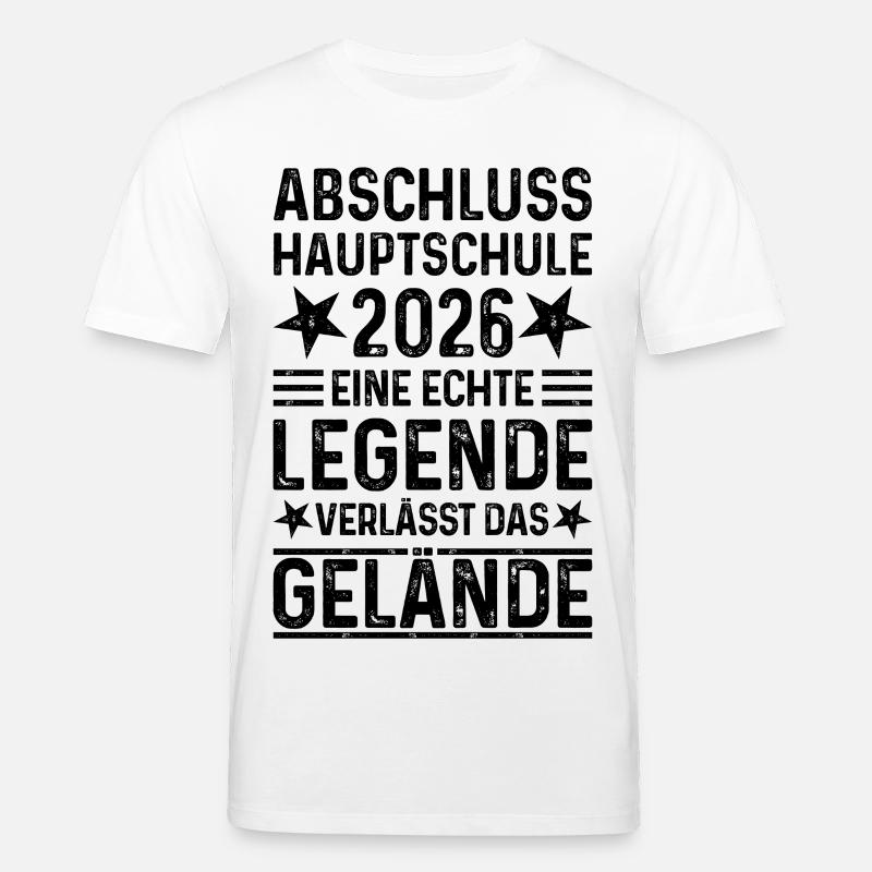 Hauptschule Abschluss 2026  - Stanley/Stella Unisex Bio-T-Shirt CREATOR  - Weiß