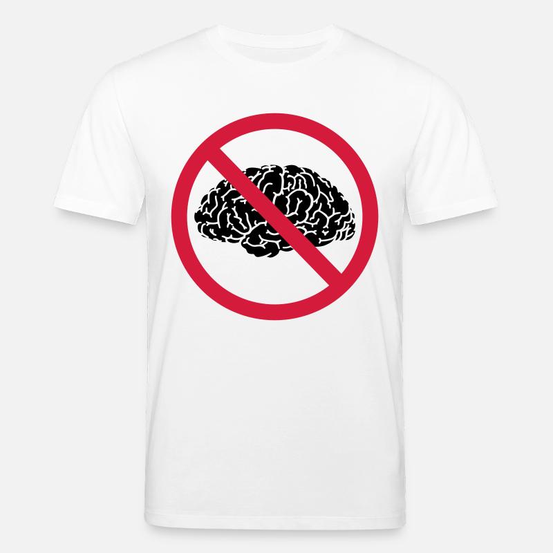 no brains allowed - Stanley/Stella Unisex Bio-T-Shirt CREATOR  - Weiß