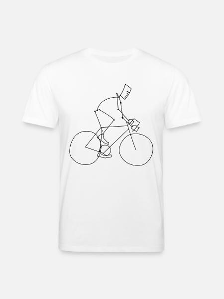 cycling sport - Stanley/Stella CREATOR Unisex Organic T-Shirt - white