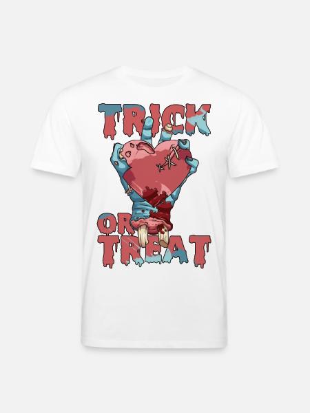 Trick or Treat - Stanley/Stella CREATOR Unisex Organic T-Shirt - white