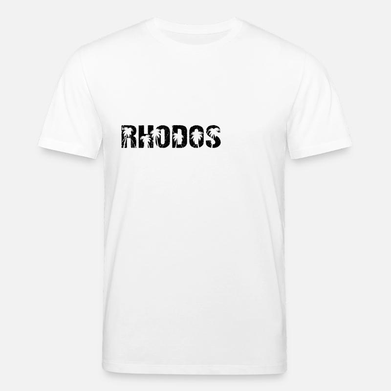 Rhodes, Grèce, Île de Rhodes - T-shirt bio CREATOR Stanley/Stella Unisexe - blanc