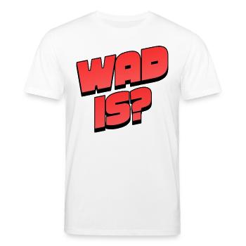 WAD 15 Neon Bold Typo - Stanley/Stella CREATOR Unisex Organic T-Shirt - white - Front - Alina (178cm) & Michal (187cm)