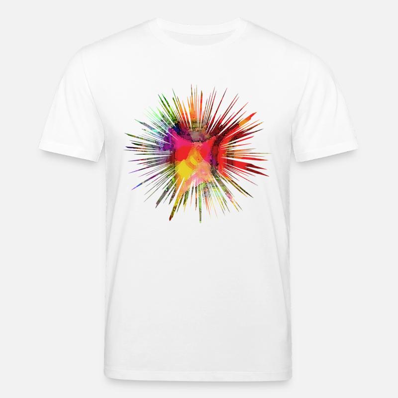 Etoile arc-en-ciel - T-shirt bio CREATOR Stanley/Stella Unisexe - blanc