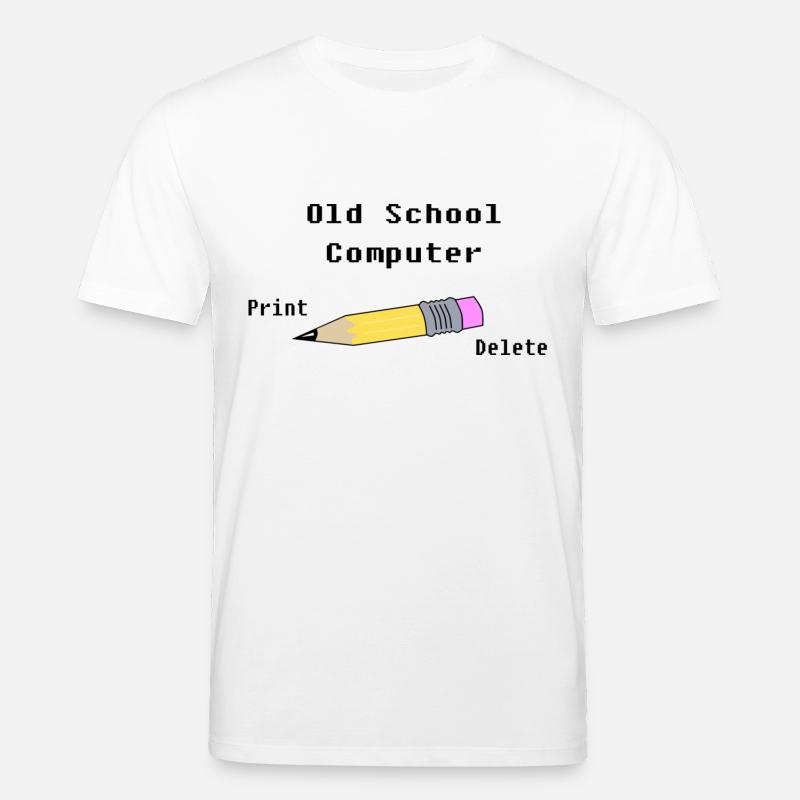 Old School Computer - T-shirt bio CREATOR Stanley/Stella Unisexe - blanc