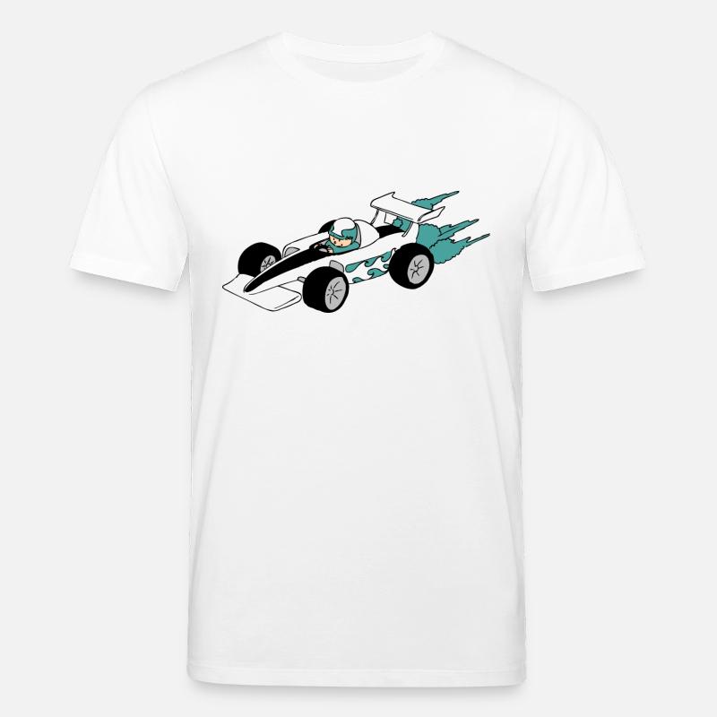 Formula Race car - Stanley/Stella Unisex Bio-T-Shirt CREATOR  - Weiß