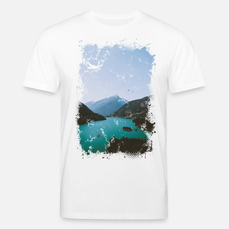 Alpenpanorama - Stanley/Stella Unisex Bio-T-Shirt CREATOR  - Weiß