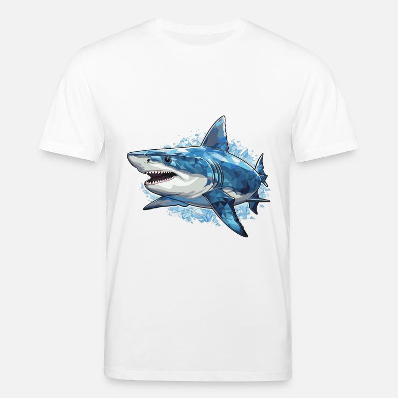 requin blanc poisson mer - T-shirt bio CREATOR Stanley/Stella Unisexe - blanc