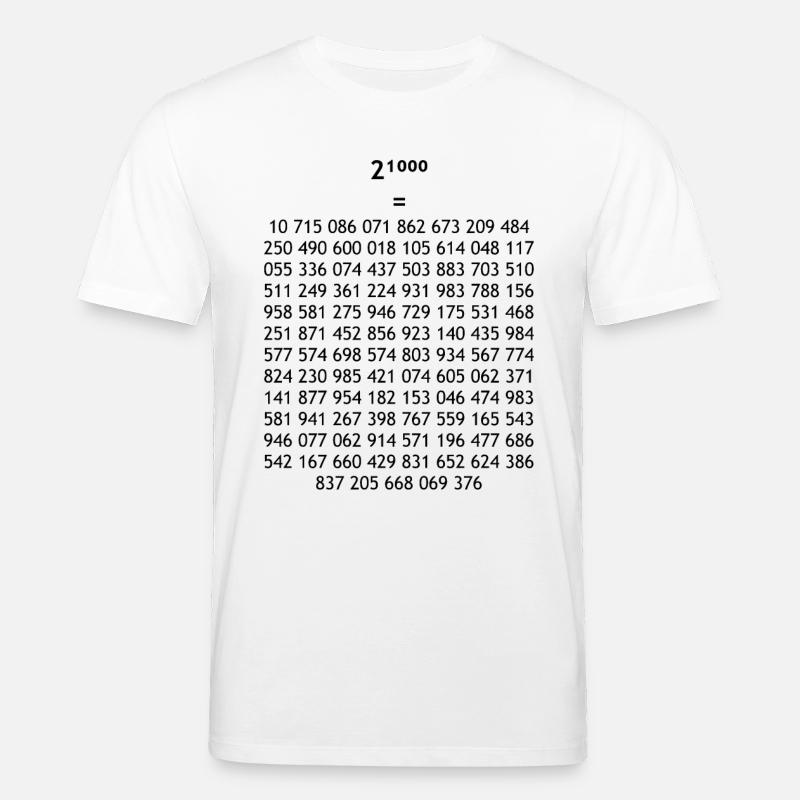 Maths - T-shirt bio CREATOR Stanley/Stella Unisexe - blanc