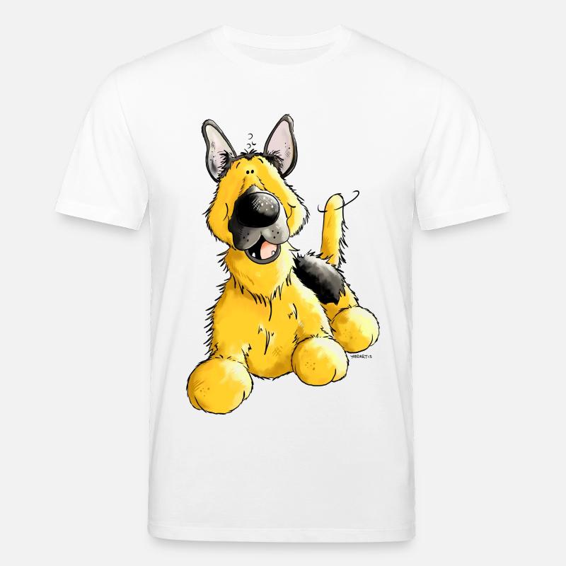 Deutscher Schäferhund - DSH - Hund - Stanley/Stella Unisex Bio-T-Shirt CREATOR  - Weiß