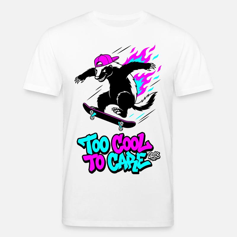 Too Cool To Care 2018 Honigdachs - Stanley/Stella Unisex Bio-T-Shirt CREATOR  - Weiß