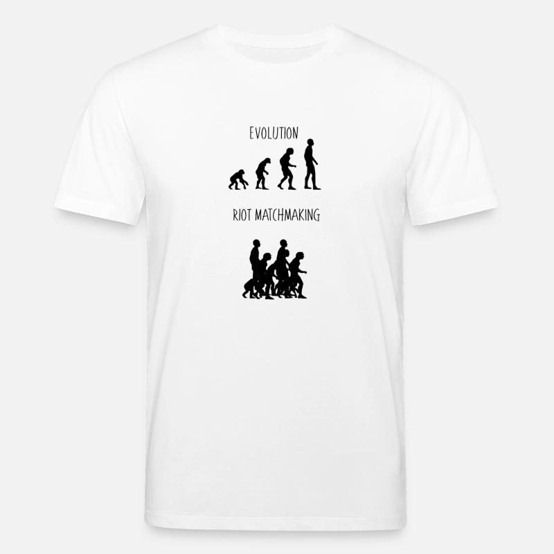 Evolution of Man Riot - Stanley/Stella Unisex Bio-T-Shirt CREATOR  - Weiß