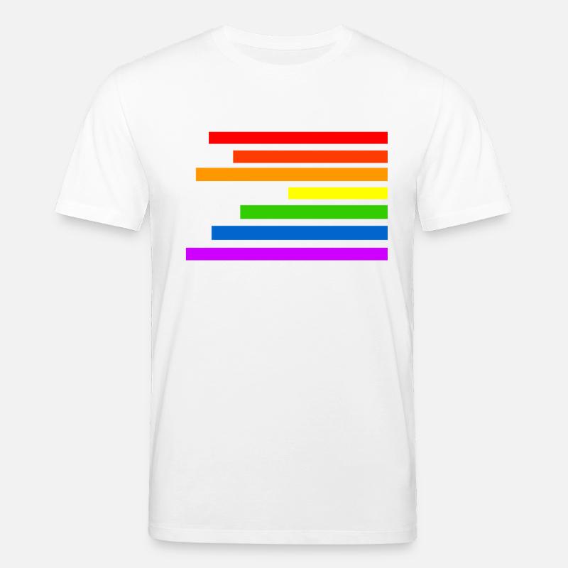 Regenbogen - Stanley/Stella Unisex Bio-T-Shirt CREATOR  - Weiß