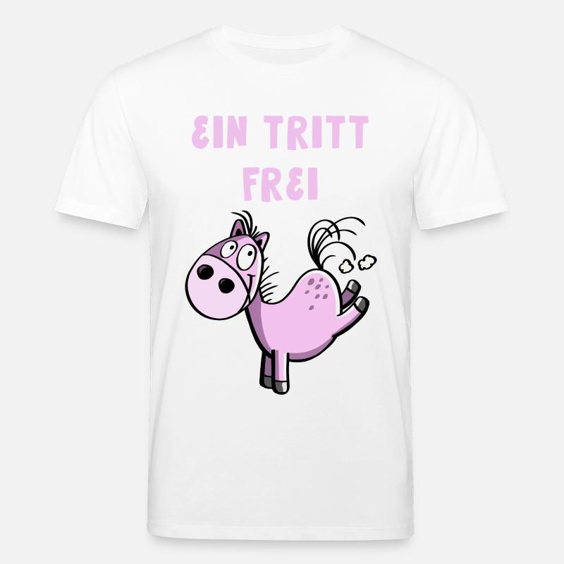 Ein Tritt Frei Pferdchen - Stanley/Stella Unisex Bio-T-Shirt CREATOR - Weiß