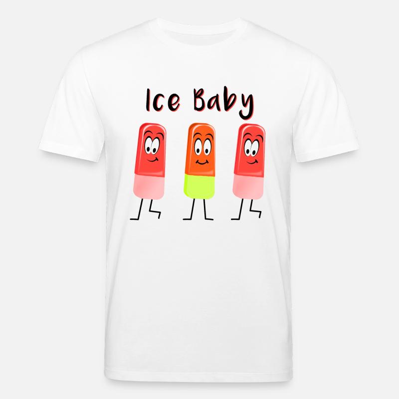 Drôle de glace - T-shirt bio CREATOR Stanley/Stella Unisexe - blanc