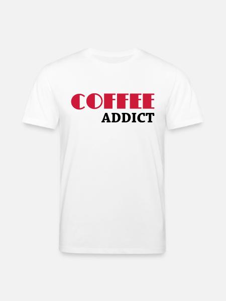 Coffee Addict - Stanley/Stella Unisex Bio-T-Shirt CREATOR - Weiß