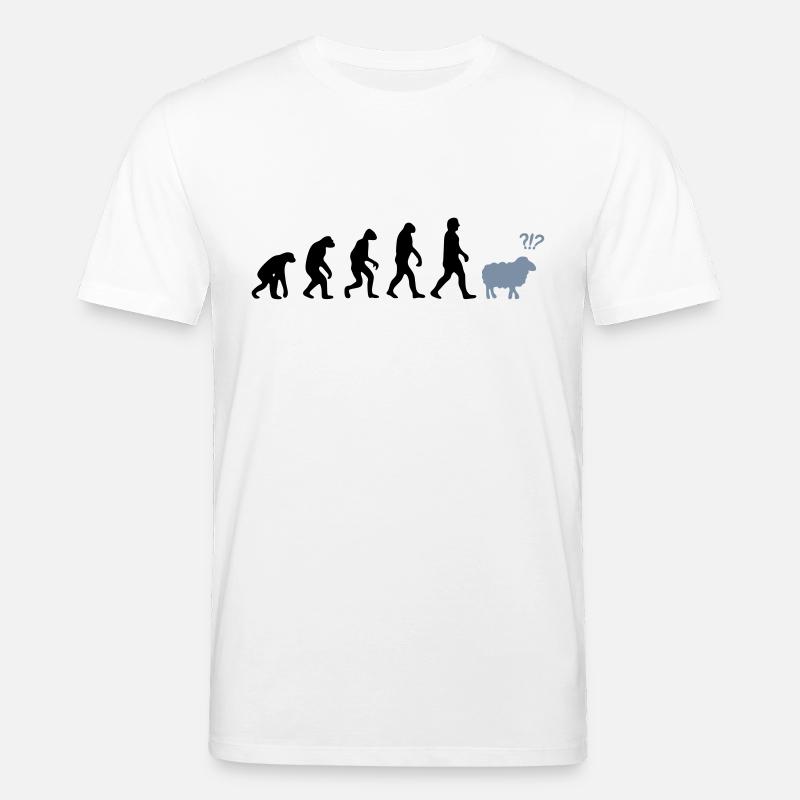 evolution mouton - T-shirt bio CREATOR Stanley/Stella Unisexe - blanc