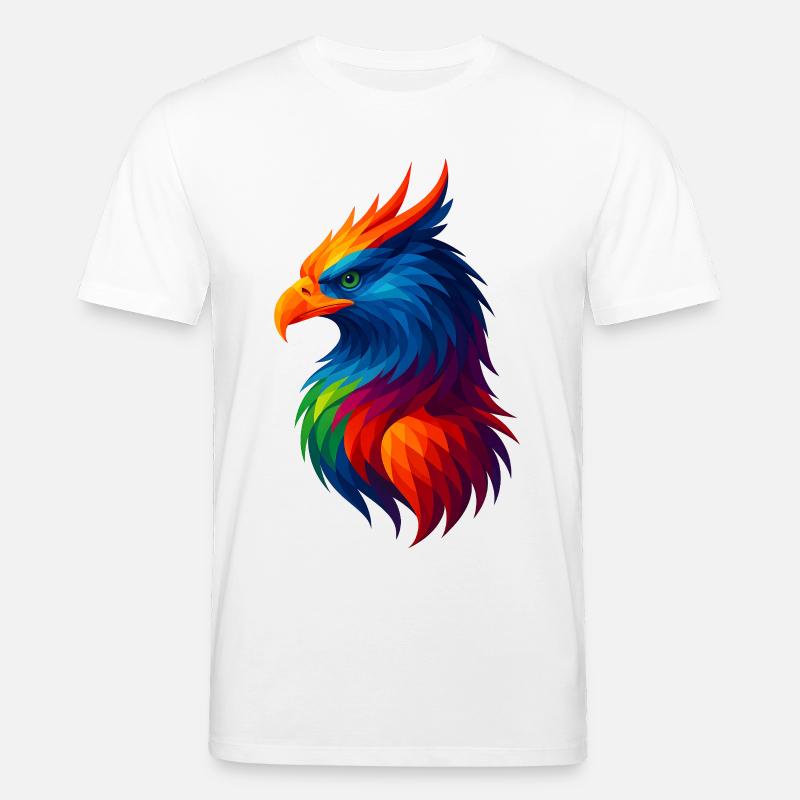 WPAP Stil Polygon Tiere - Greiff - Stanley/Stella Unisex Bio-T-Shirt CREATOR  - Weiß
