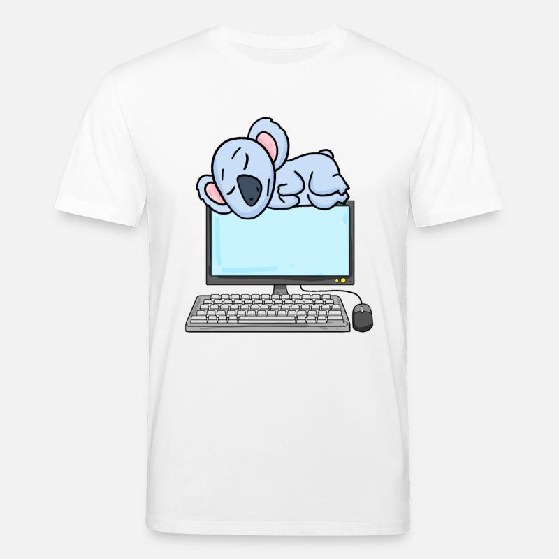 Koala Computer Nerd Programmierer Geschenk - Stanley/Stella Unisex Bio-T-Shirt CREATOR  - Weiß