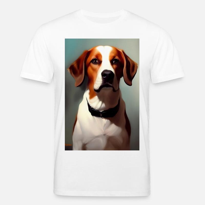 Hunde Bild - Stanley/Stella Unisex Bio-T-Shirt CREATOR  - Weiß