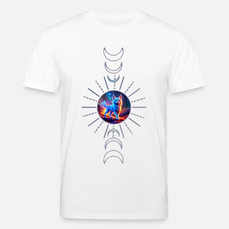 Wunderbare blaue Katze. - Stanley/Stella Unisex Bio-T-Shirt CREATOR  - Weiß
