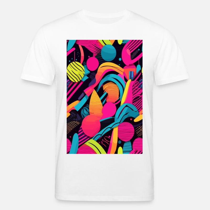 Modèle abstrait moderne - T-shirt bio CREATOR Stanley/Stella Unisexe - blanc