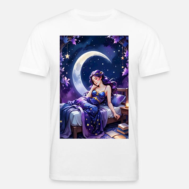 Lesen und Einschlafen - Stanley/Stella Unisex Bio-T-Shirt CREATOR  - Weiß