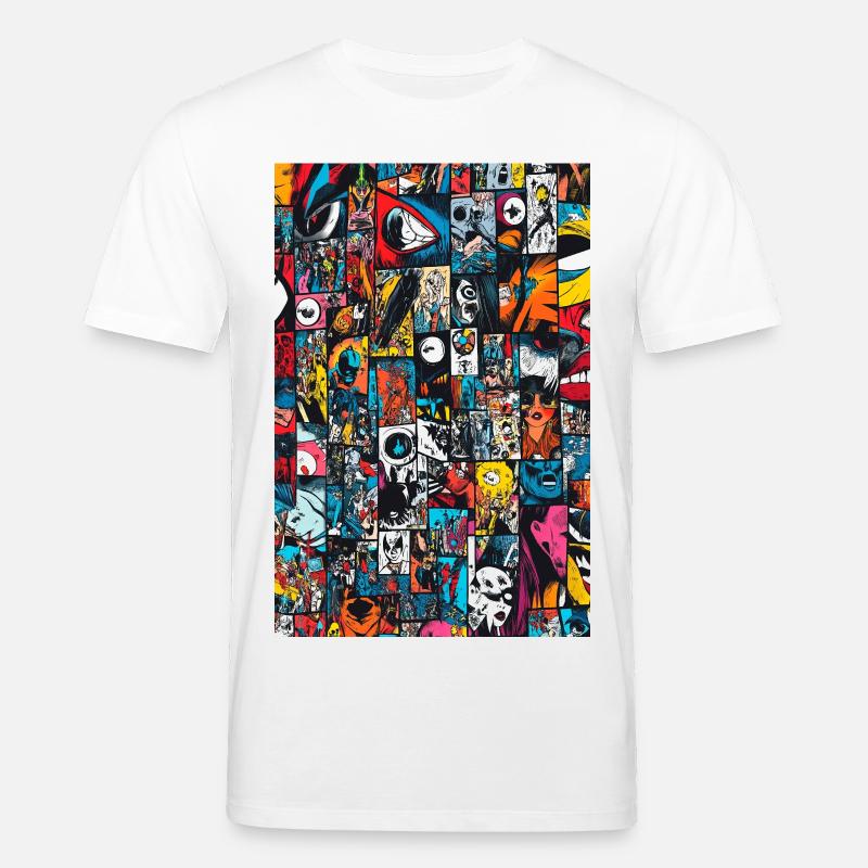 Kaleidoskop Comic-Collage - Stanley/Stella Unisex Bio-T-Shirt CREATOR  - Weiß
