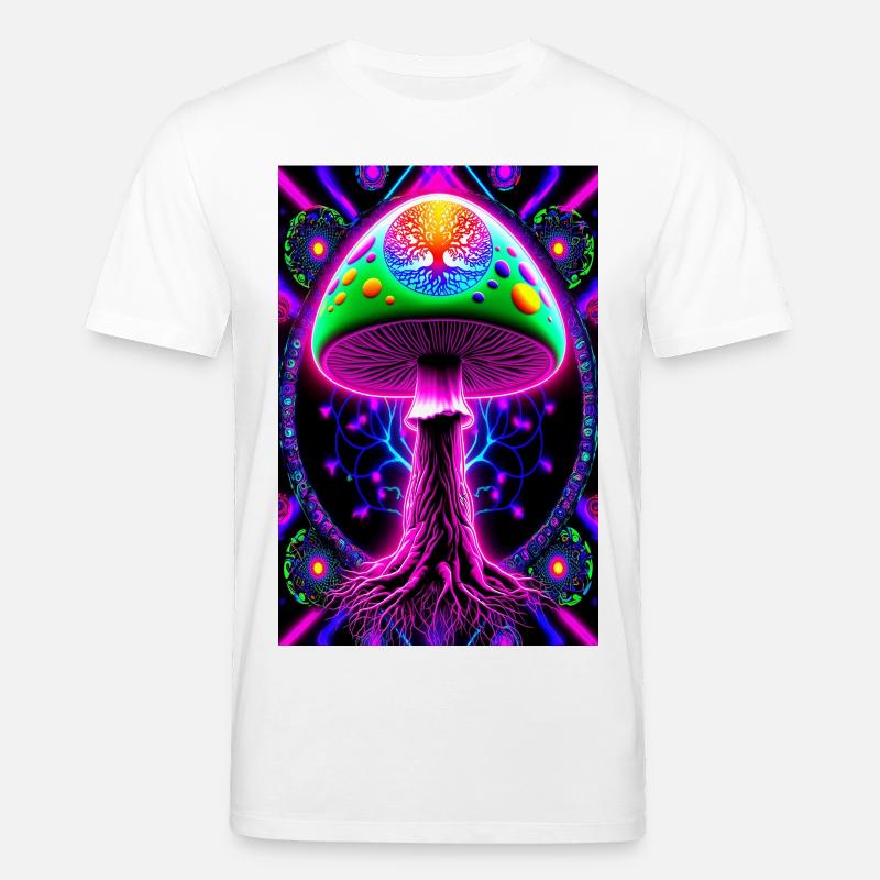 Psychedelischer Pilz - Stanley/Stella Unisex Bio-T-Shirt CREATOR  - Weiß