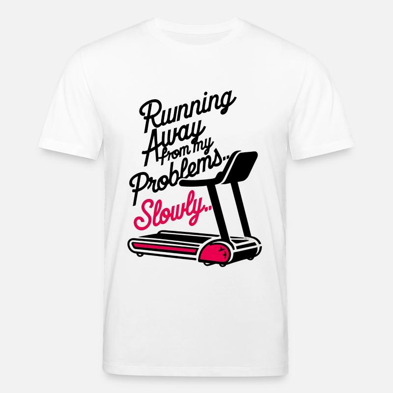 Running from Problems - Slowly - Stanley/Stella Unisex Bio-T-Shirt CREATOR  - Weiß