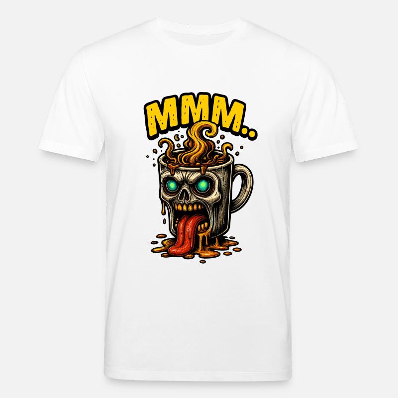MMM Dämonenkaffee Becher - Stanley/Stella Unisex Bio-T-Shirt CREATOR  - Weiß