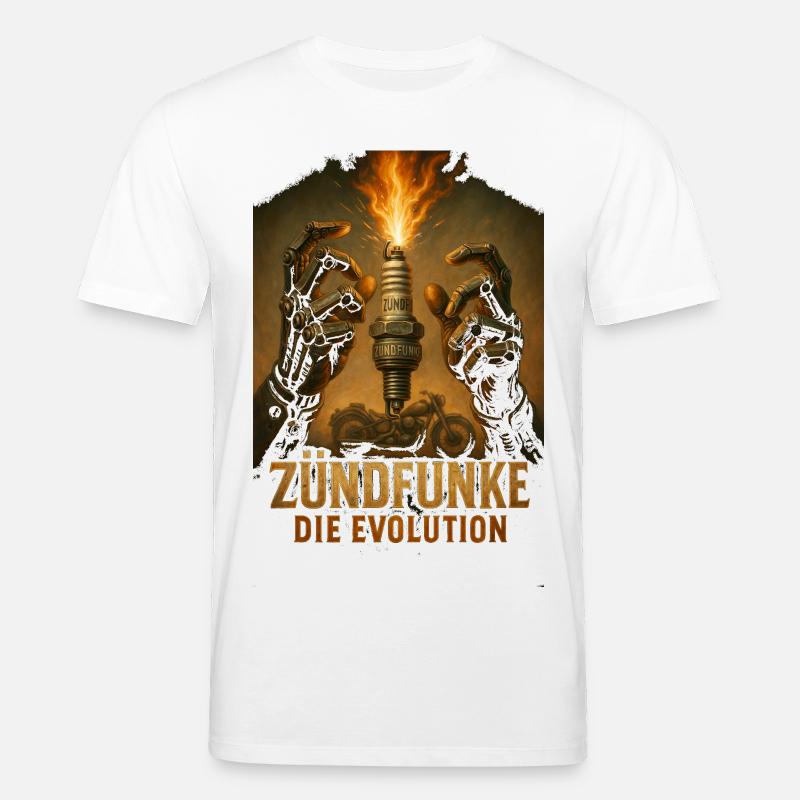 ZÜNDFUNKE – Die Evolution - Stanley/Stella Unisex Bio-T-Shirt CREATOR  - Weiß