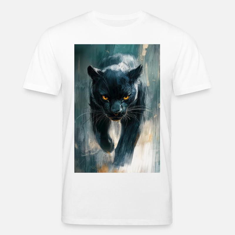 Illustration eines Panthers - Stanley/Stella Unisex Bio-T-Shirt CREATOR  - Weiß