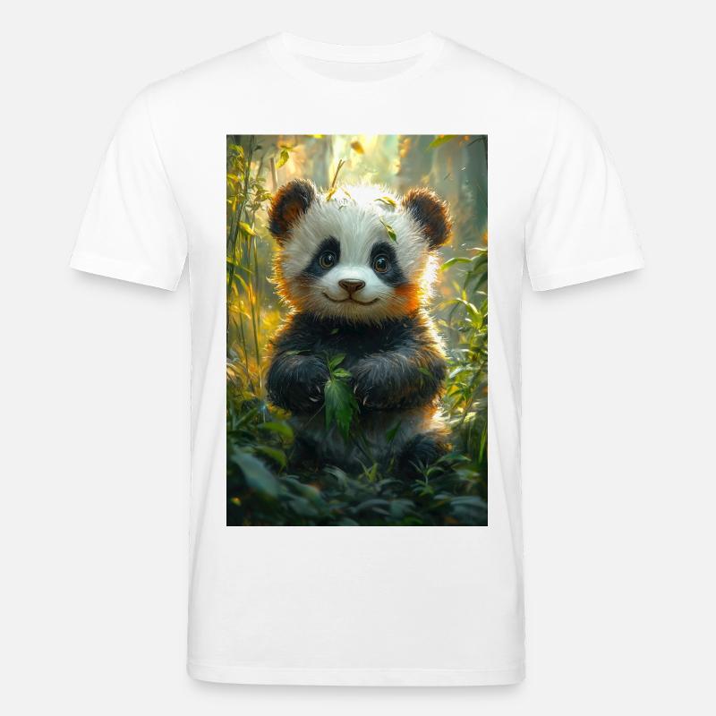 Illustration eines Pandas - Stanley/Stella Unisex Bio-T-Shirt CREATOR  - Weiß