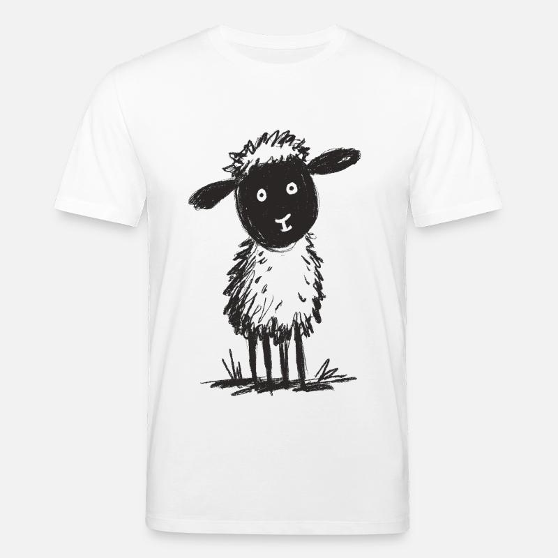 Fluffiges Doodle Schaf - Stanley/Stella Unisex Bio-T-Shirt CREATOR  - Weiß