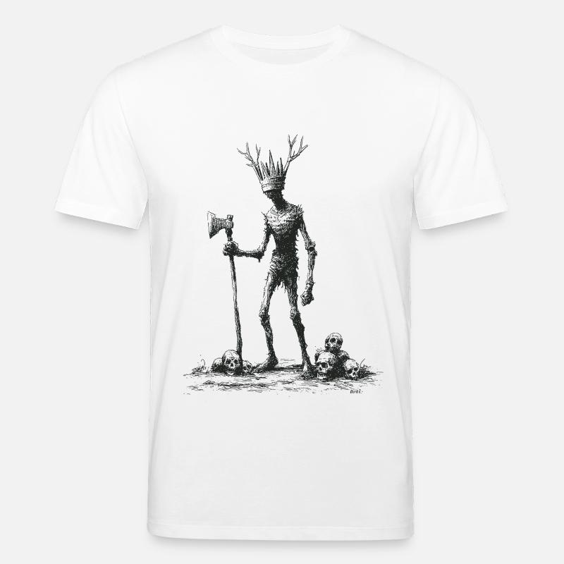 Waldgeist mit Axt - T-shirt bio CREATOR Stanley/Stella Unisexe - blanc
